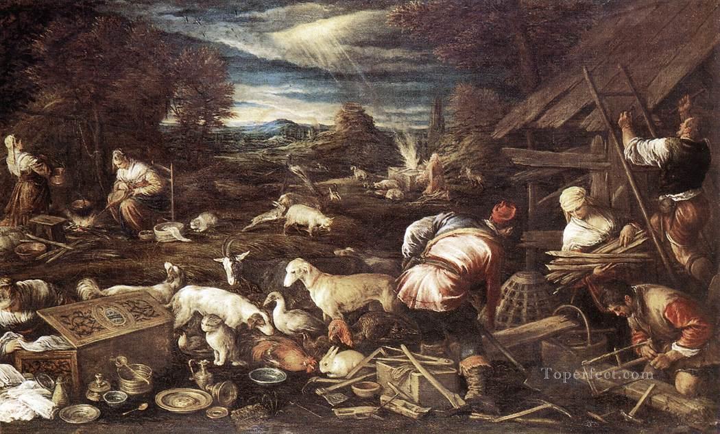 Noahs Sacrifice Jacopo Bassano Oil Paintings